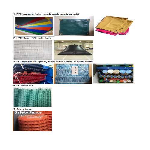 Large, Strong, Flexible, Waterproof large sheet Tarpaulin (PVC, PE, HDPE, LDPE, LLDPE) made in Korea